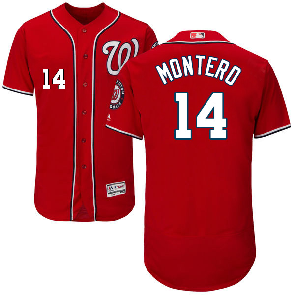 Nationals #14 Miguel Montero Red Flexbase Authentic Collection Stitched MLB Jersey - Click Image to Close